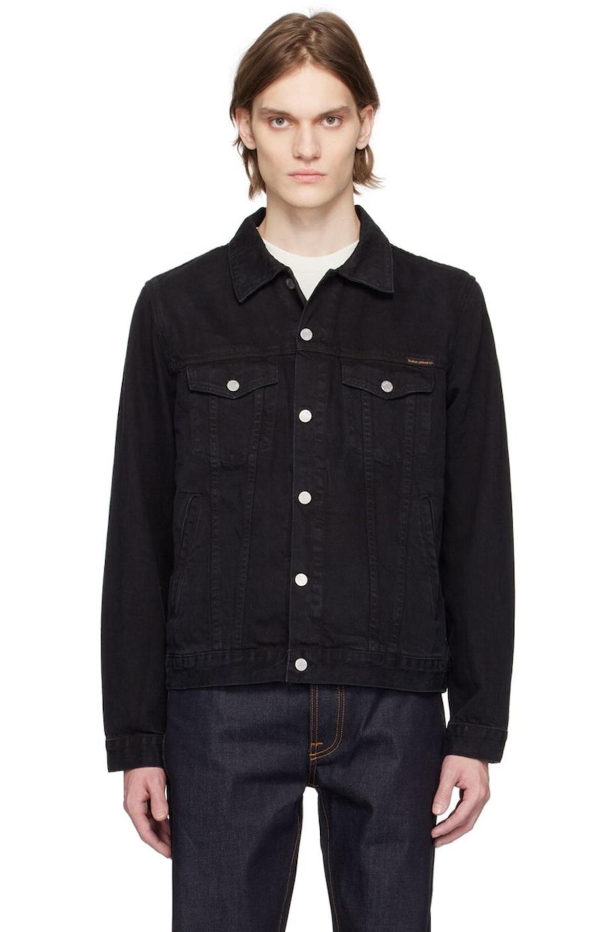 Nudie Jeans Robby Denim Jacket - Black | Garmentory