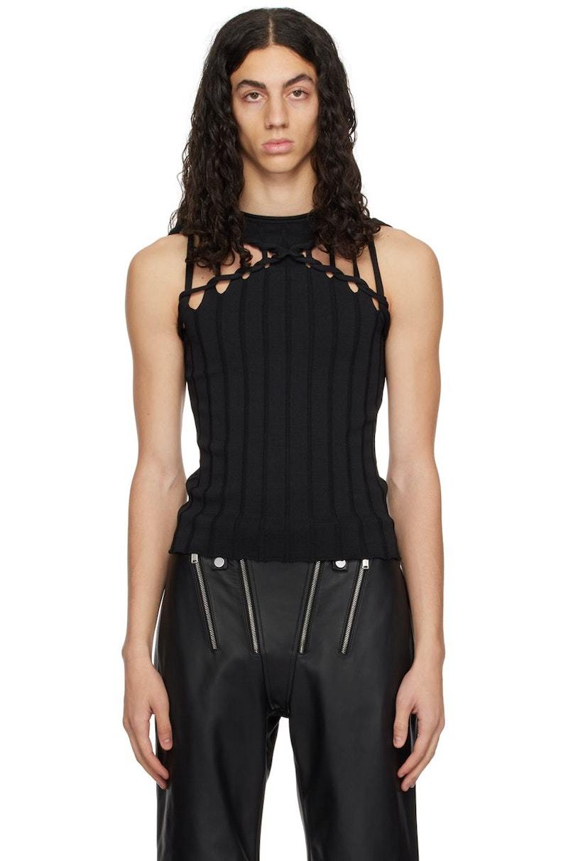 トップス DION LEE Dion Lee SSENSE Exclusive X Braid Tank Top - Black | Garmentory