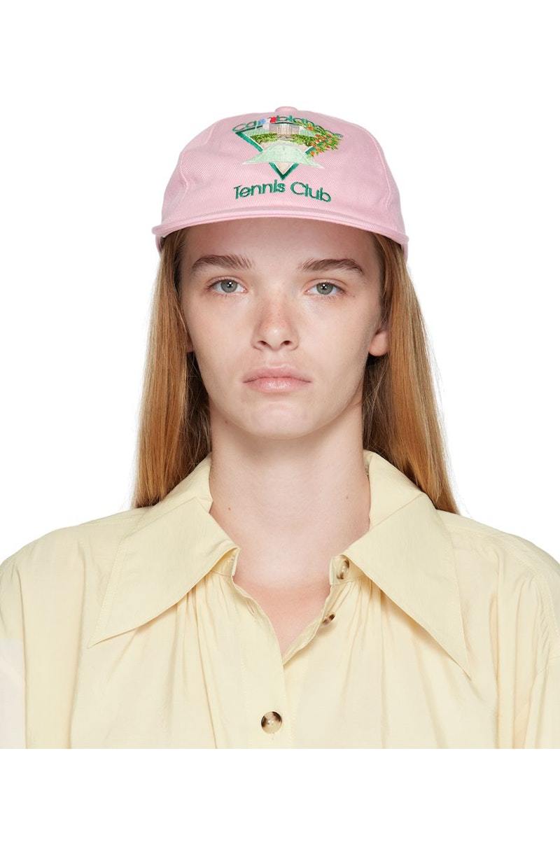 Casablanca Pink Tennis Club Icon Cap | Garmentory display picture 1