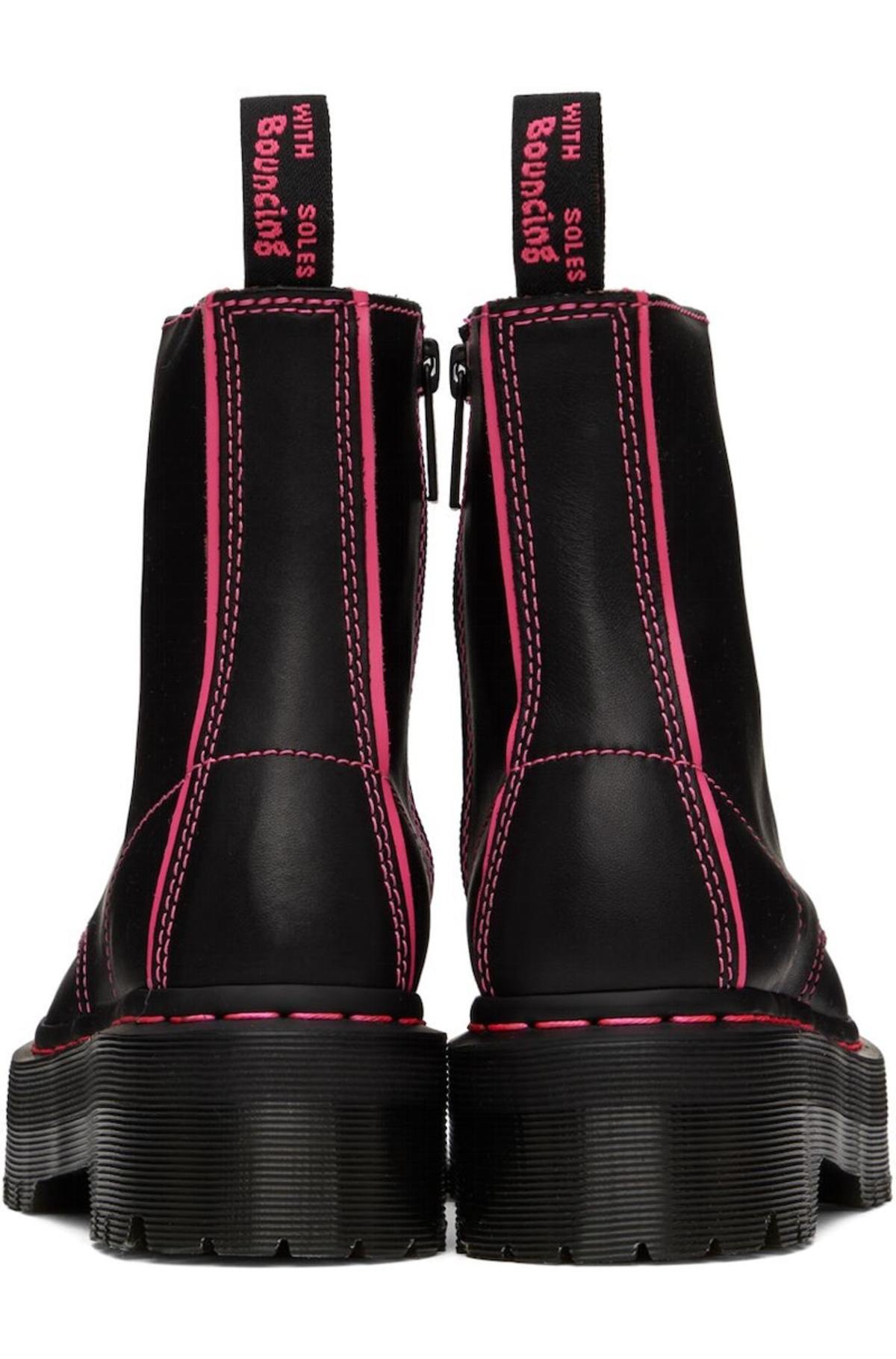 Dr. Martens Jadon II Neon Star Boots - Black | Garmentory