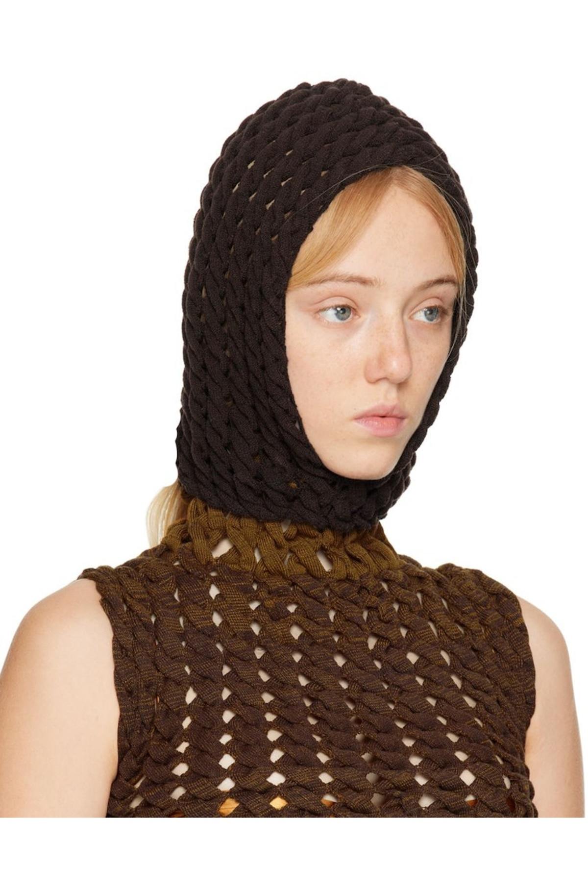 Isa Boulder SSENSE Exclusive Brown Balaclava | Garmentory