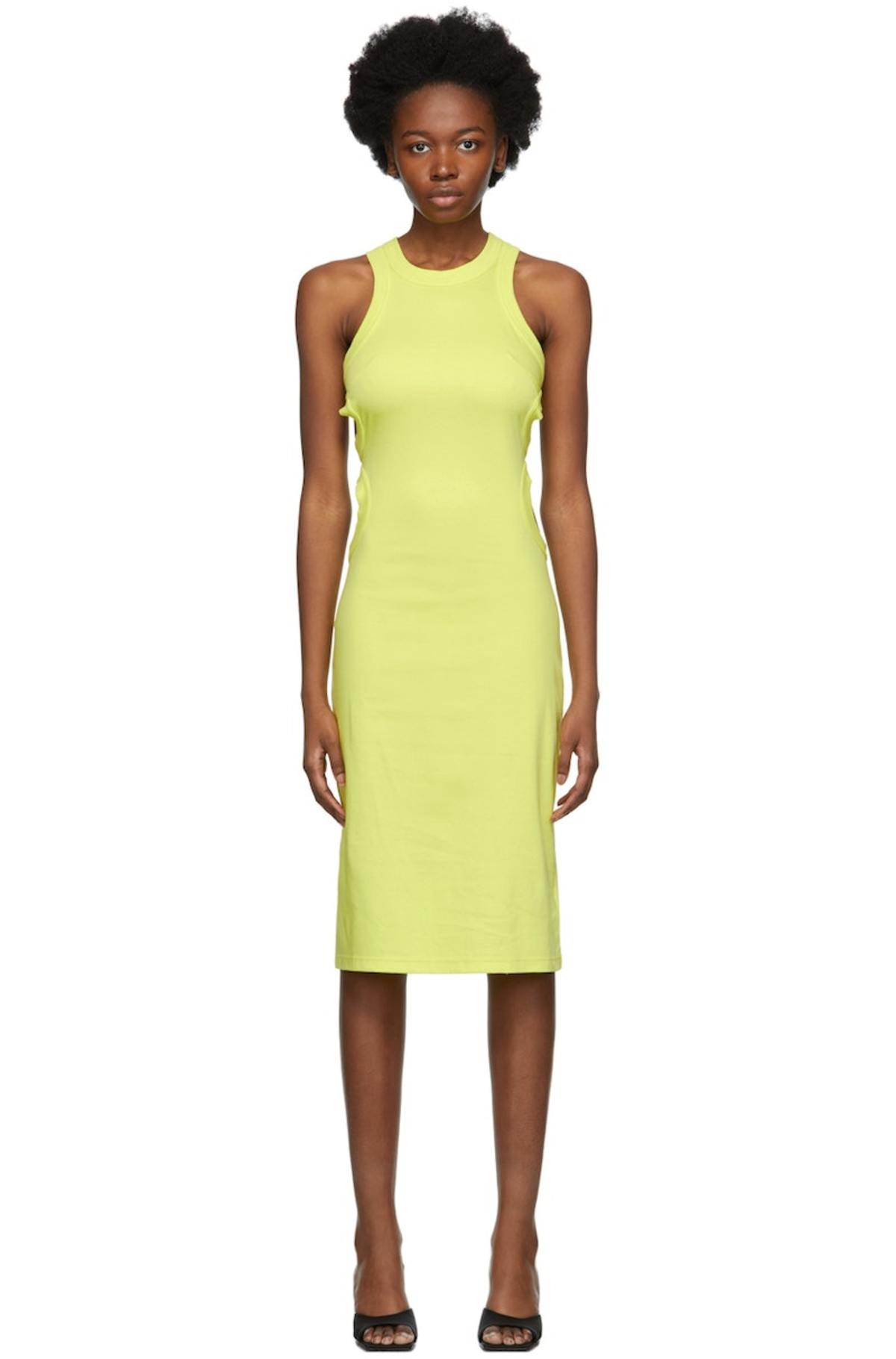 Dion Lee Jersey Tank Dress - Green | Garmentory