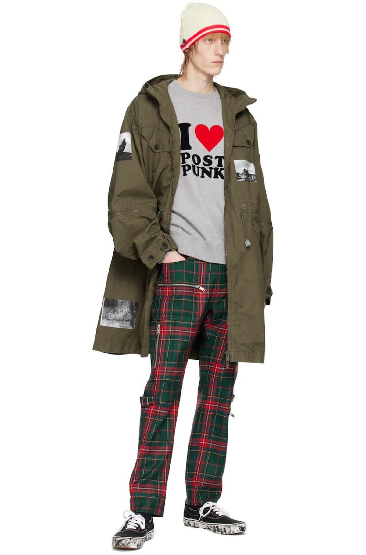 UNDERCOVER Gray 'I Love Post Punk' Sweatshirt | Garmentory