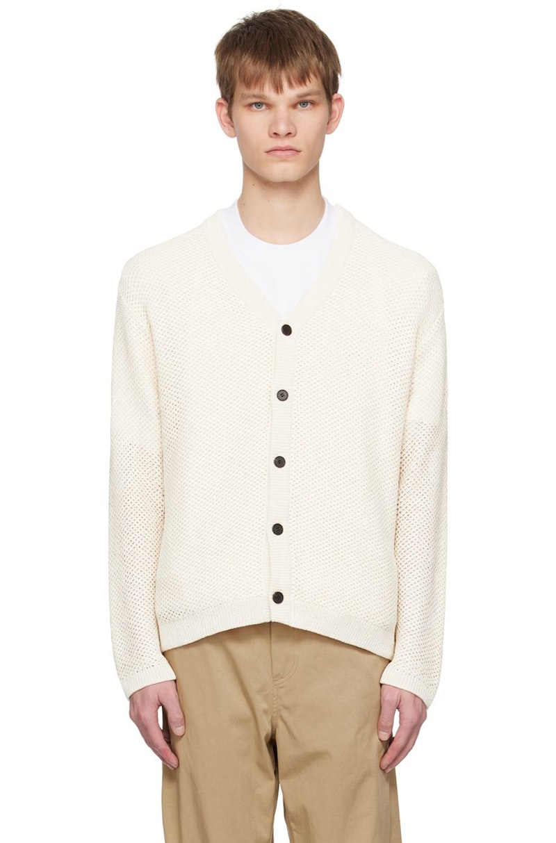 トップス 22SS Openwork Cardigan Long Sleeve Crochet Openwork Cardigan