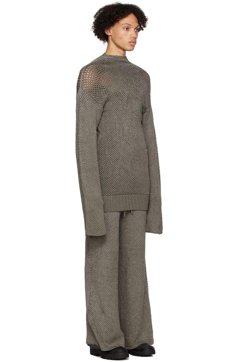 Isa Boulder SSENSE Exclusive Gray Armour Sweater - Steel