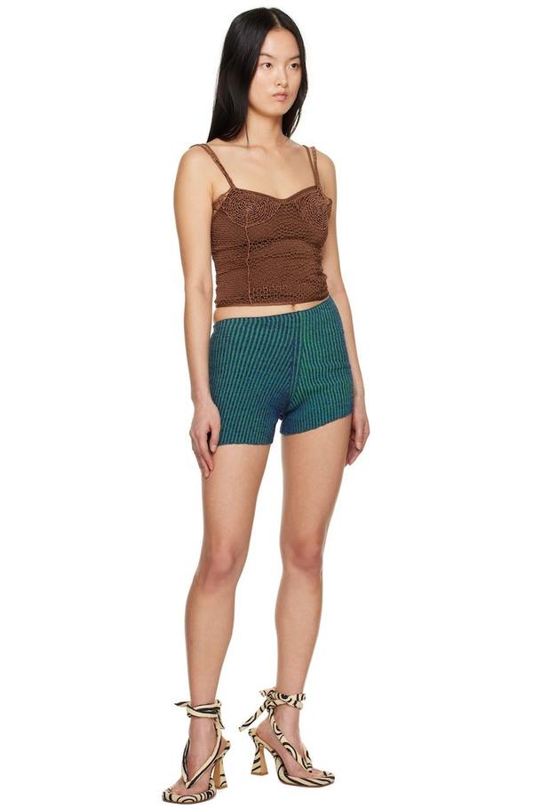 Isa Boulder SSENSE Exclusive Blue & Green Shorts - Aquarium