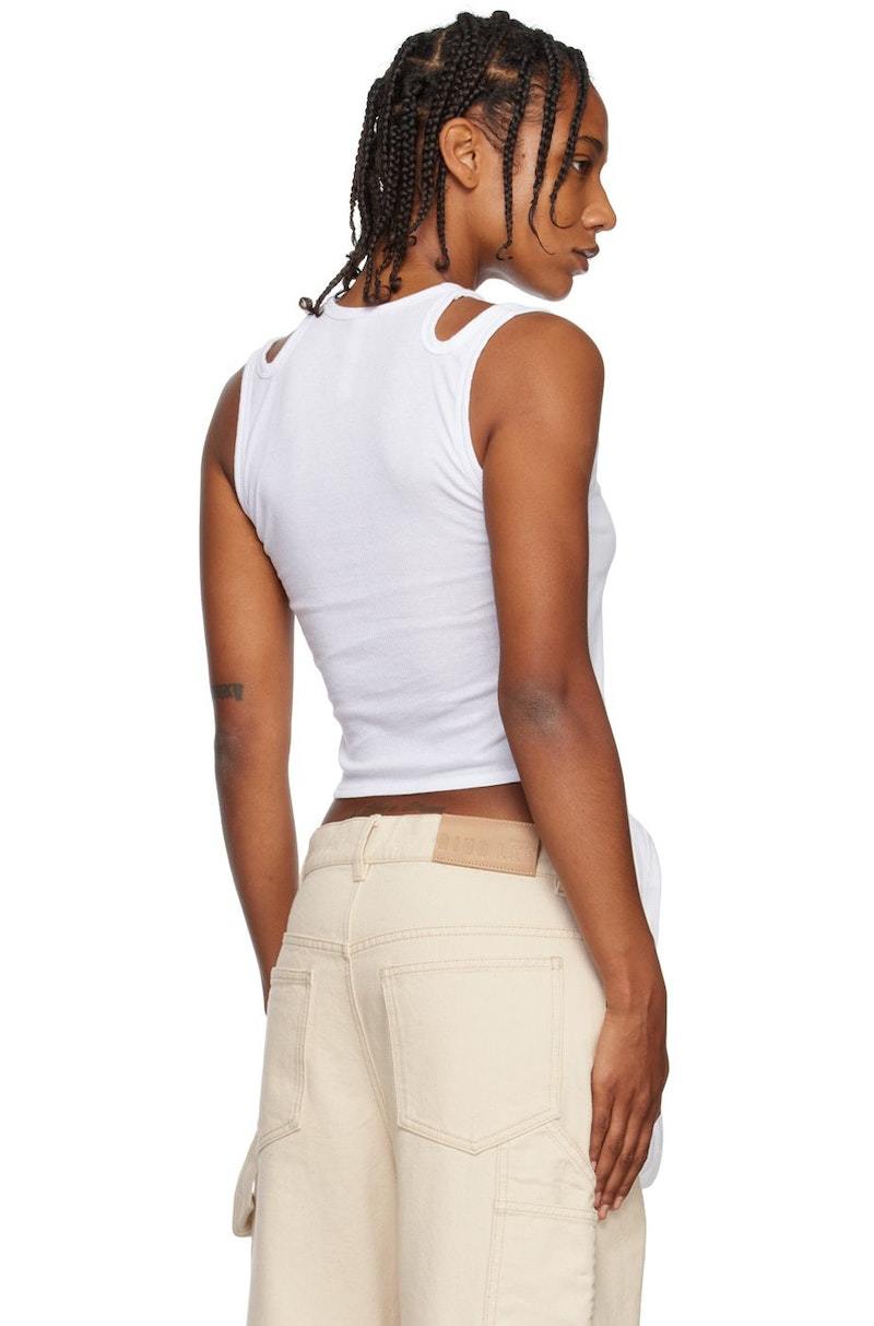 Dion Lee カットアウト トップ S ホワイト Dion Lee White Undercorset Shirt - Fabric of Society
