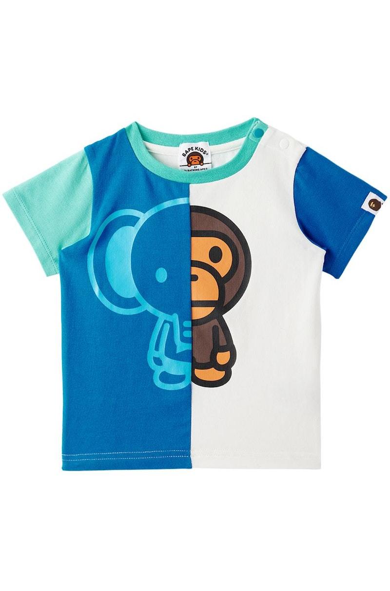 Kids Bape Baby Baby Milo & Friends T-Shirt - Blue | Garmentory