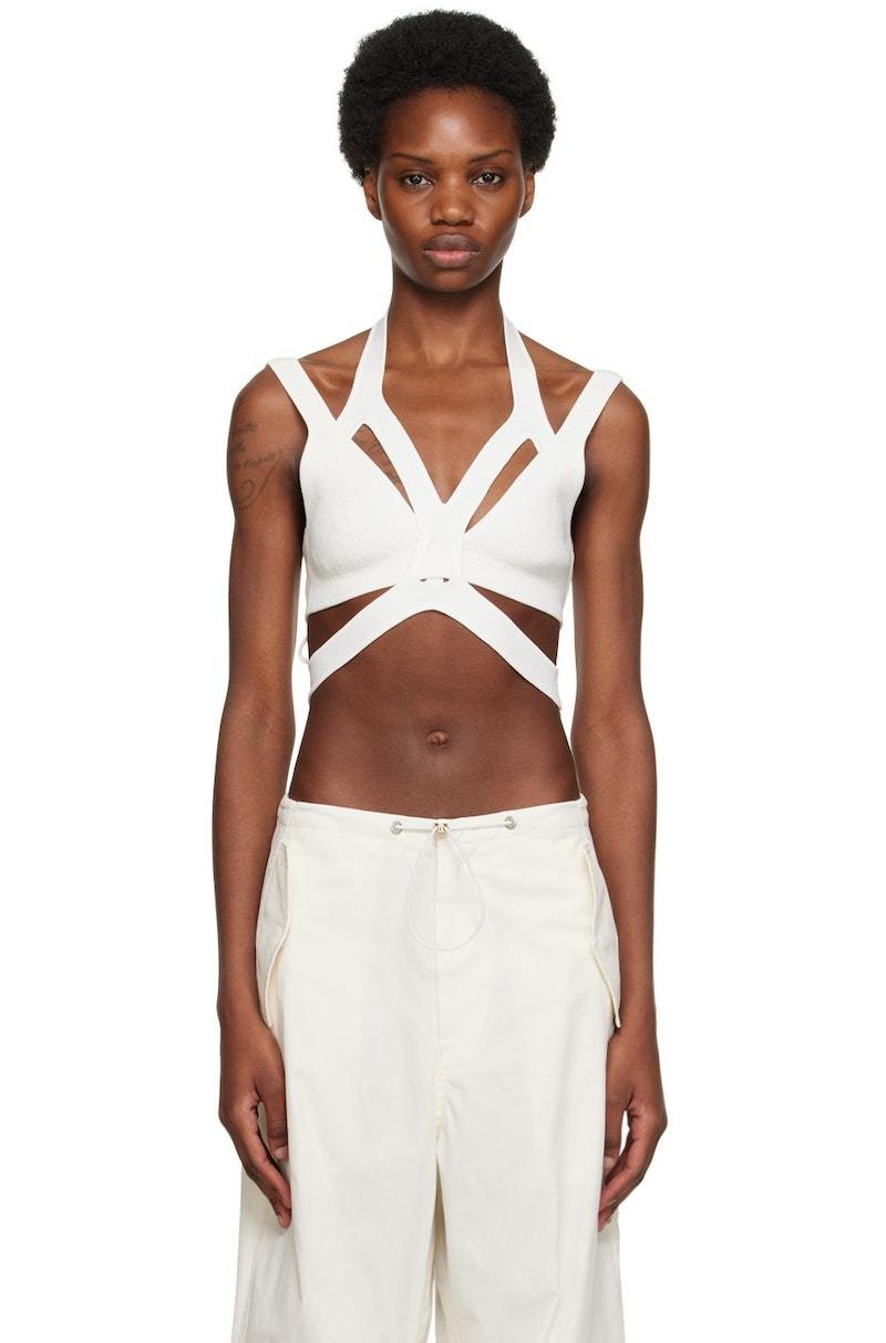 Dion Lee Interlink Tank Top - White | Garmentory