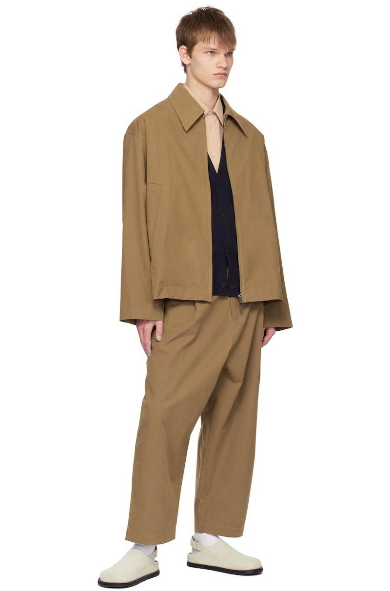 Studio Nicholson Khaki Sal Trousers - Soil | Garmentory