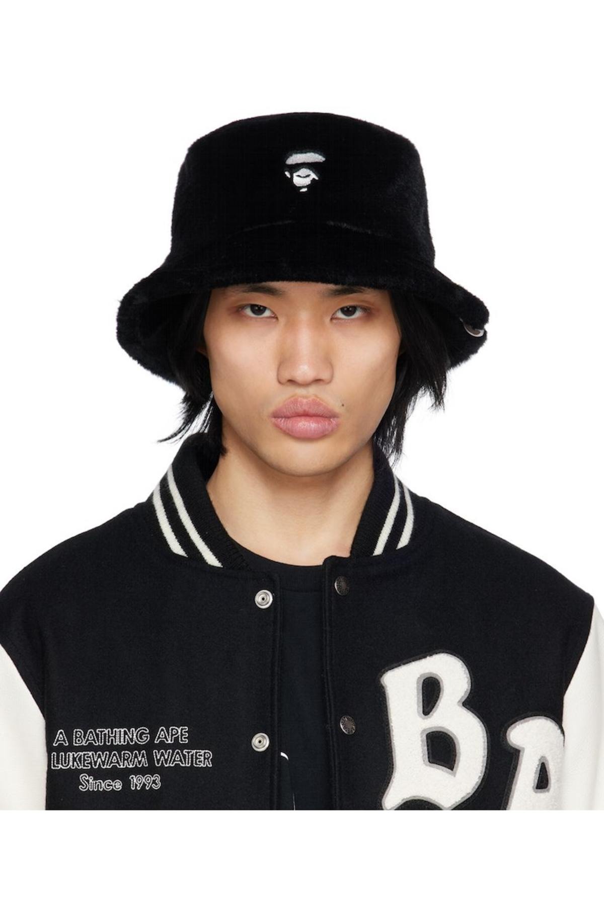 Bape One Point Bucket Hat - Black | Garmentory
