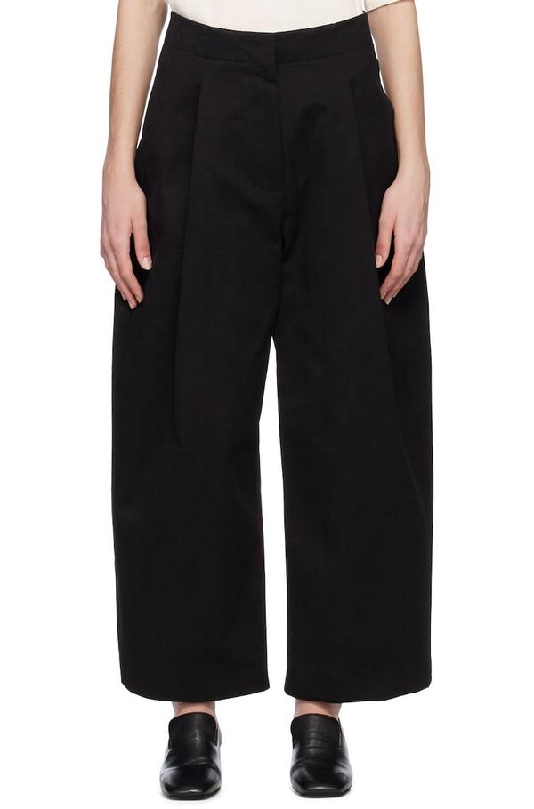 Studio Nicholson Dordoni Volume Trousers - Black | Garmentory