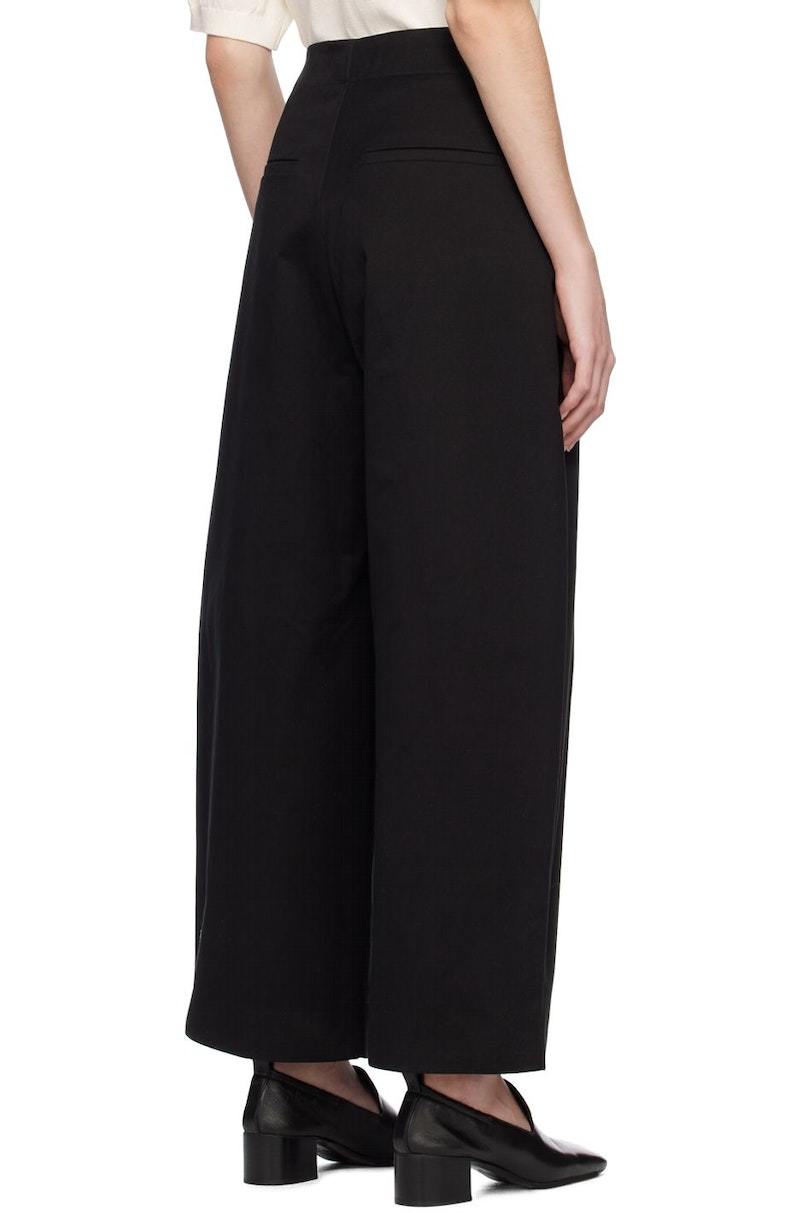 Studio Nicholson Dordoni Volume Trousers - Black | Garmentory