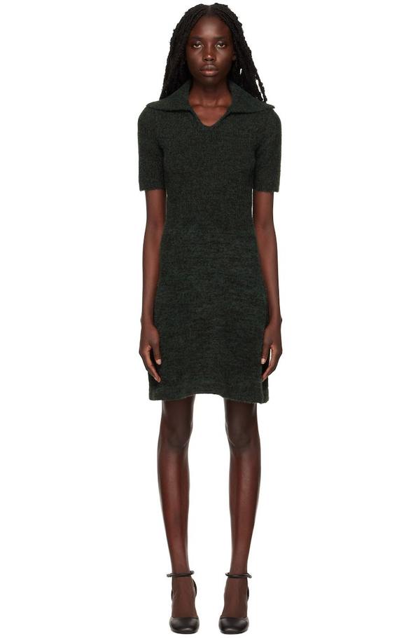 Proenza Schouler Fluffy Minidress - Pine/Black | Garmentory Proenza Schouler Fluffy Minidress - Pine/Black | Garmentory