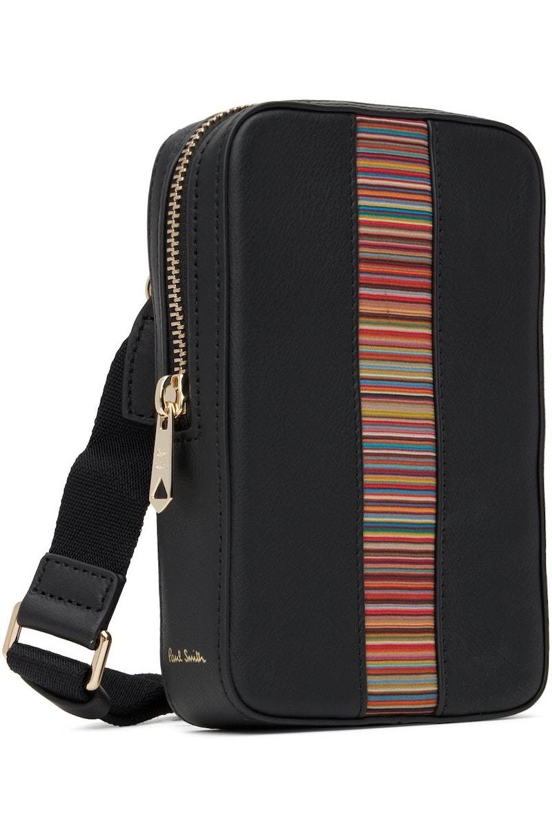 Paul Smith ☆ Signature Stripe Shoulder Bag [正規品/関税込] PAUL SMITH Signature Stripe Bag - Black | Garmentory