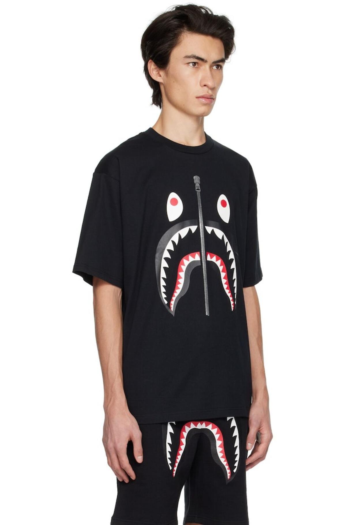 Bape WGM Edition Shark T-Shirt - Black | Garmentory