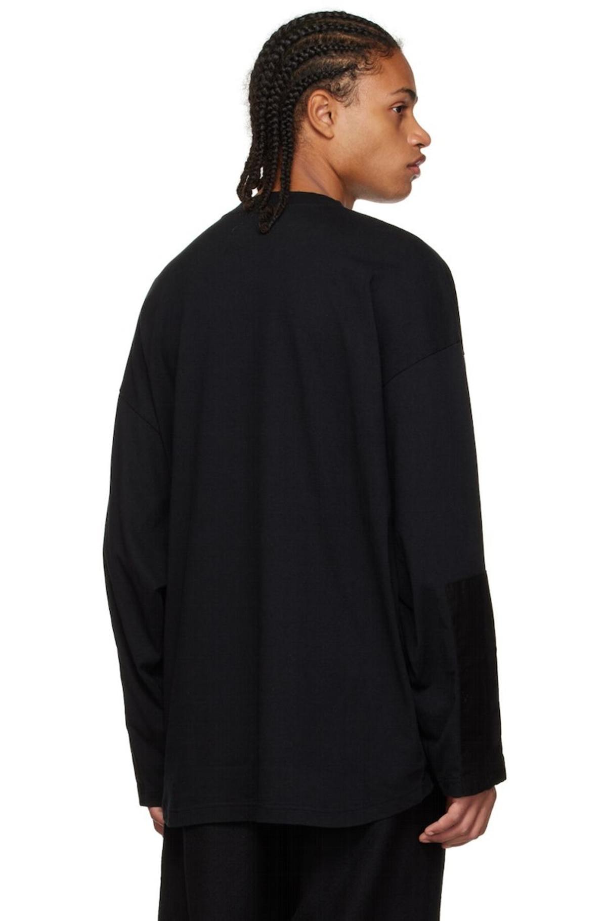 UNDERCOVER Black Patch Long Sleeve T-Shirt | Garmentory