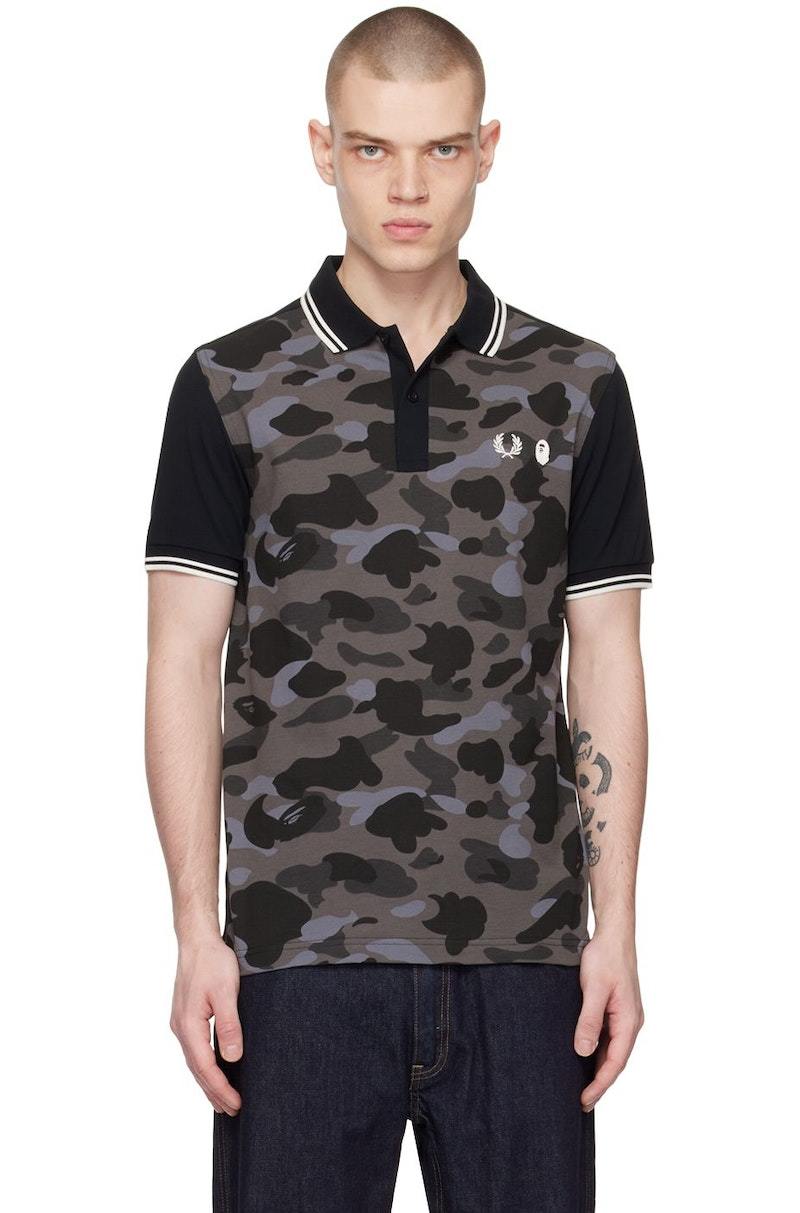 BAPE x Fred Perry Color Camo Polo Purple Men's - SS23 - GB