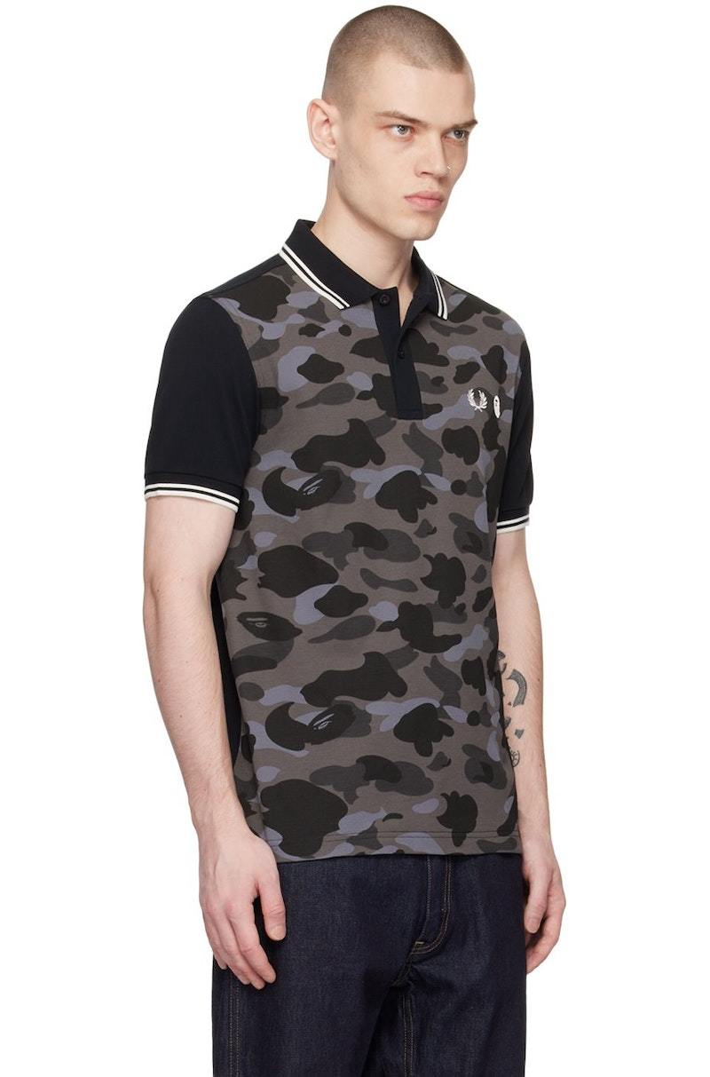 Fred Perry x BAPE Camo Polo Shirt in Purple Fred Perry