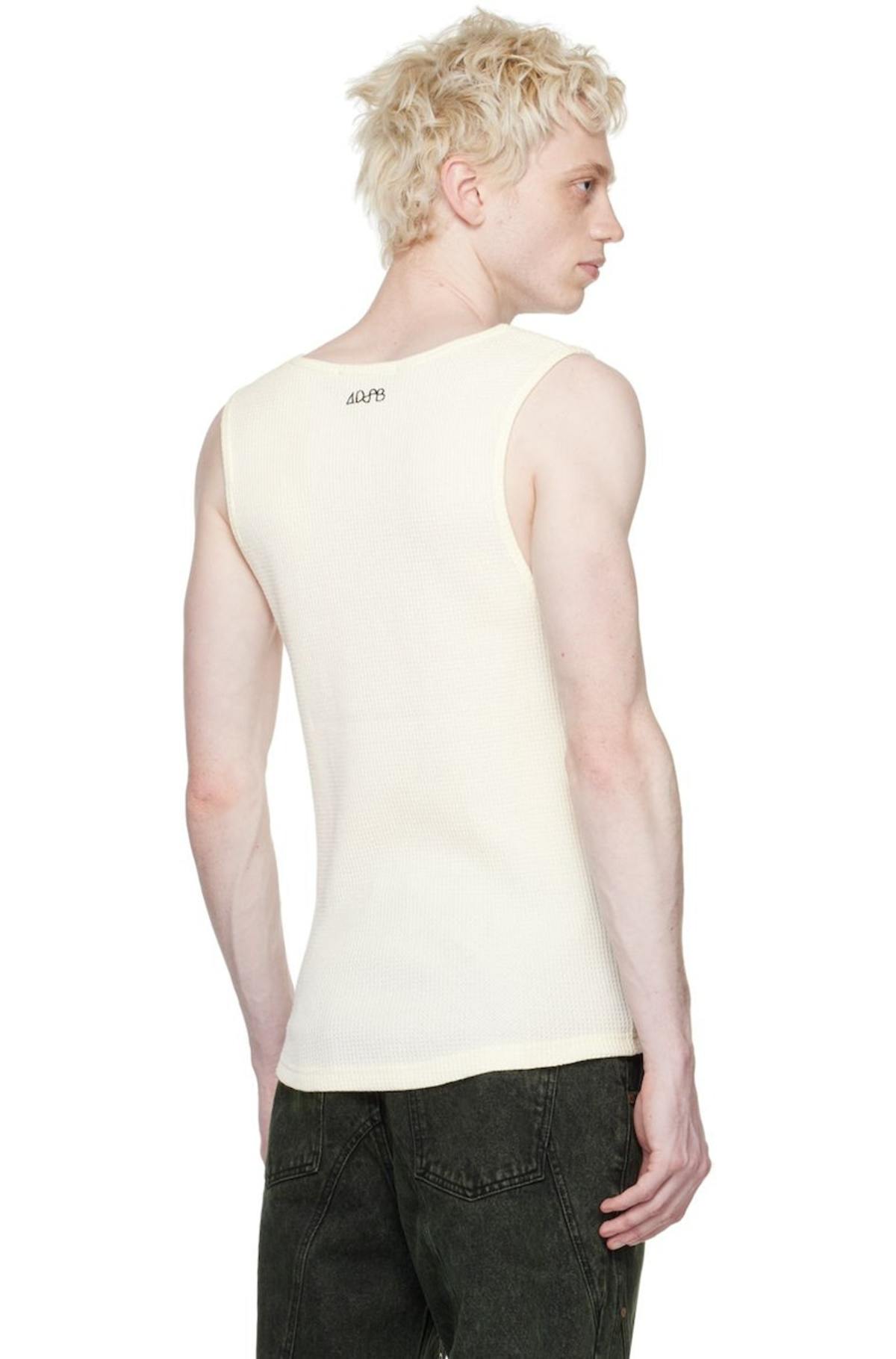Andersson Bell White Flower Man Tank Top | Garmentory