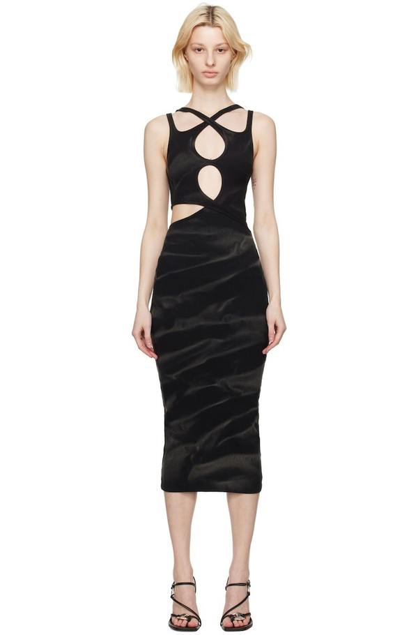 green emerald velvet dress Dion Lee - Column Dress Blush Pink main image 1