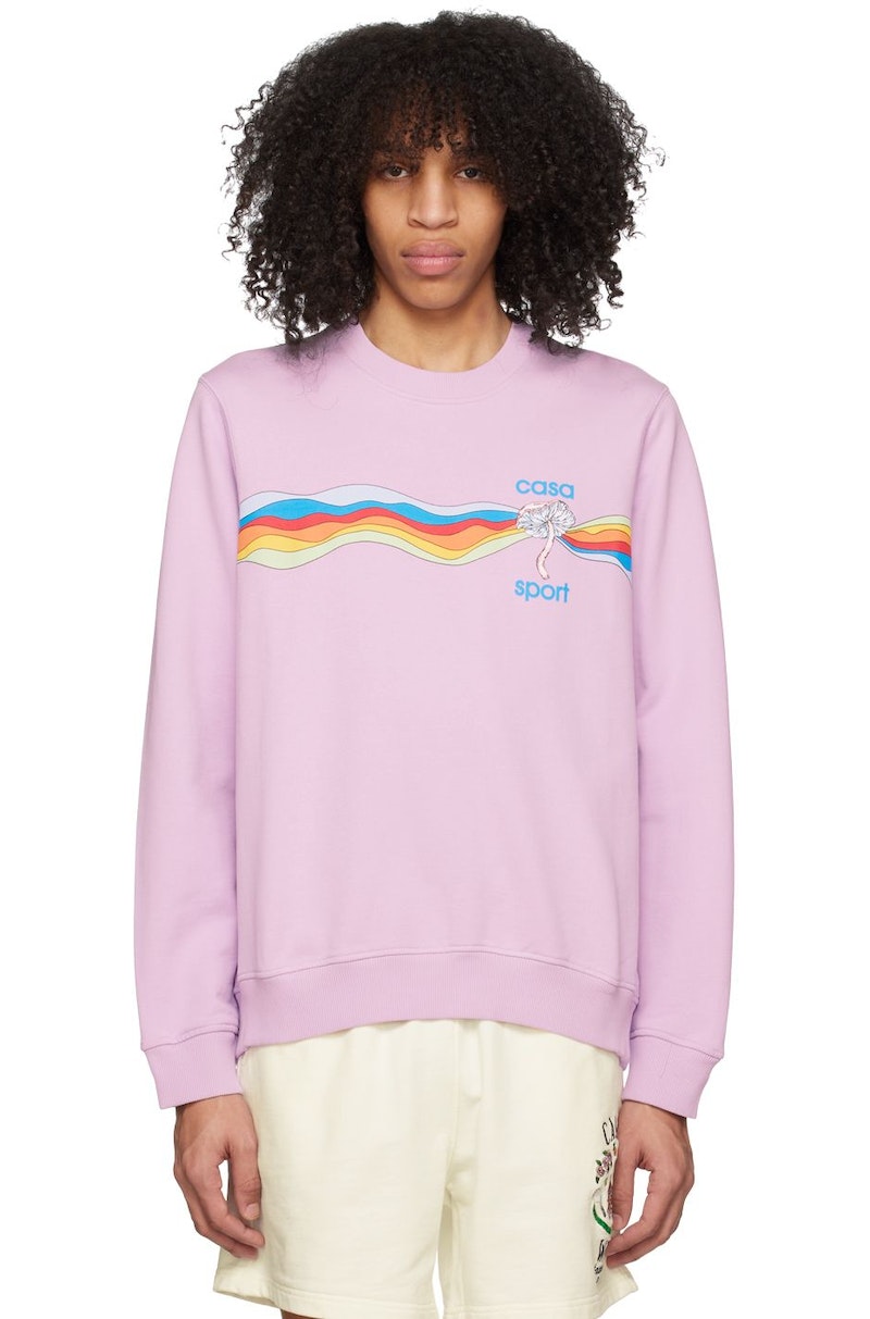 【CASABLANCA】Mind Vibrations スウェットシャツ CASABLANCA Mind Vibrations Sweatshirt オフホワイト - Wrong