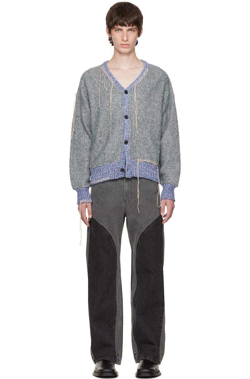 ANDERSSON BELL Blue Milton Cardigan - Lilac | Garmentory