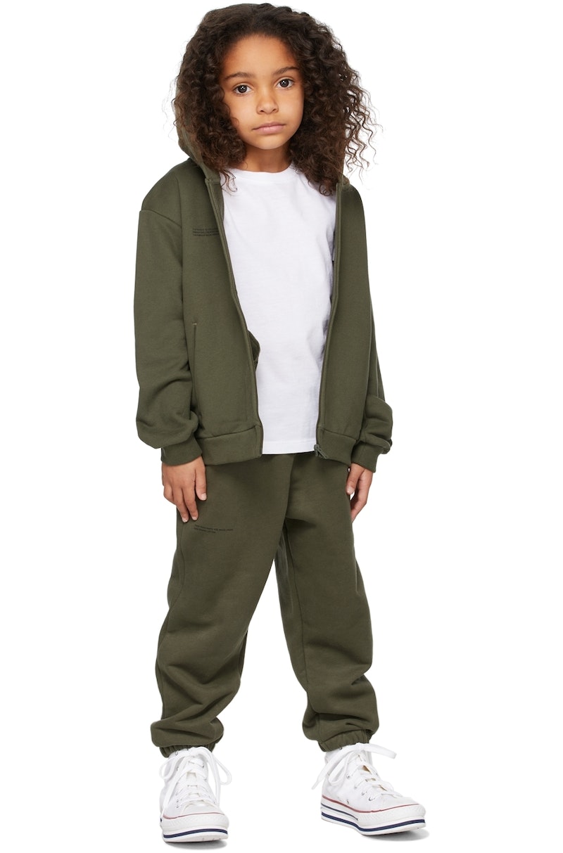 Pangaia Tracksuit Pangaia Green Hoodie Kids PANGAIA 365 Zip Hoodie