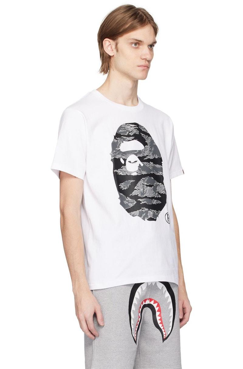 BAPE White Big Ape Head T-Shirt | Garmentory