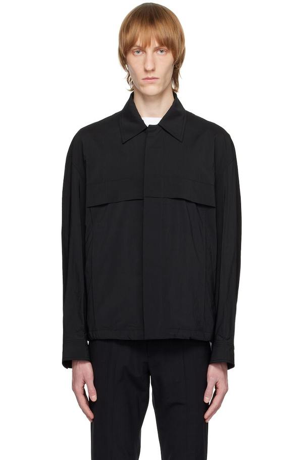 solid homme Button Down Jacket Black Garmentory