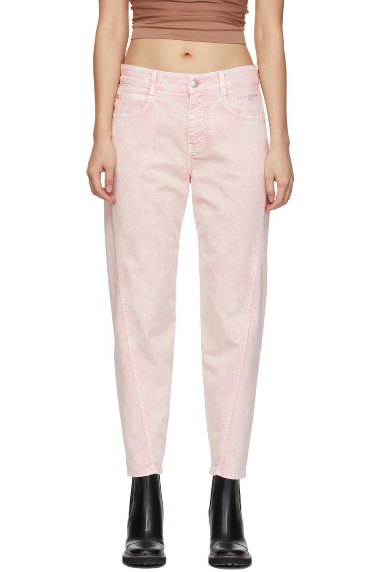 STELLA MCCARTNEY Twisted Seam Jeans - Pink | Garmentory