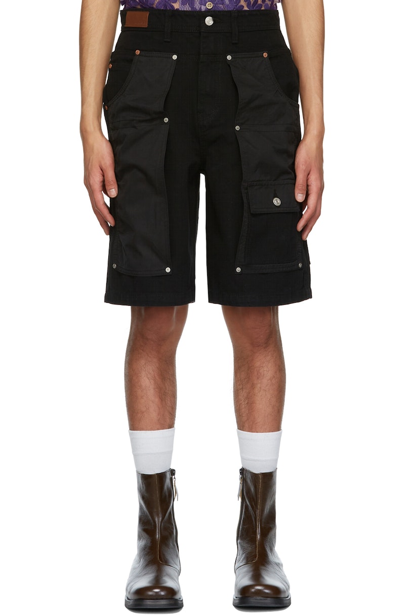 Andersson Bell Black Namibia Denim Shorts | Garmentory