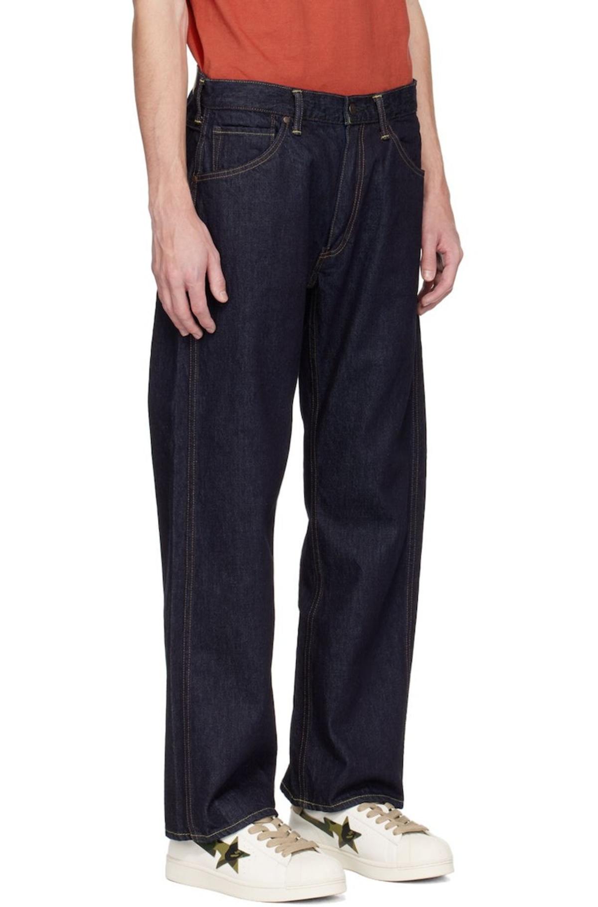 Bape Blue Ape Head Jeans Indigo Garmentory