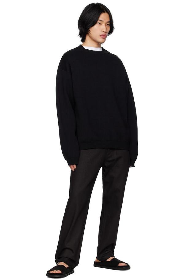 Studio Nicholson Hemyl Sweater - Black | Garmentory