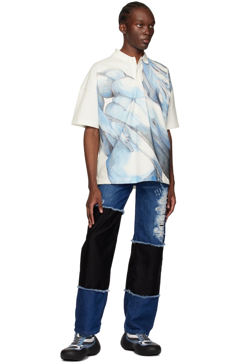 JW ANDERSON Bumper Hike Low Top Sneakers - Blue/Black