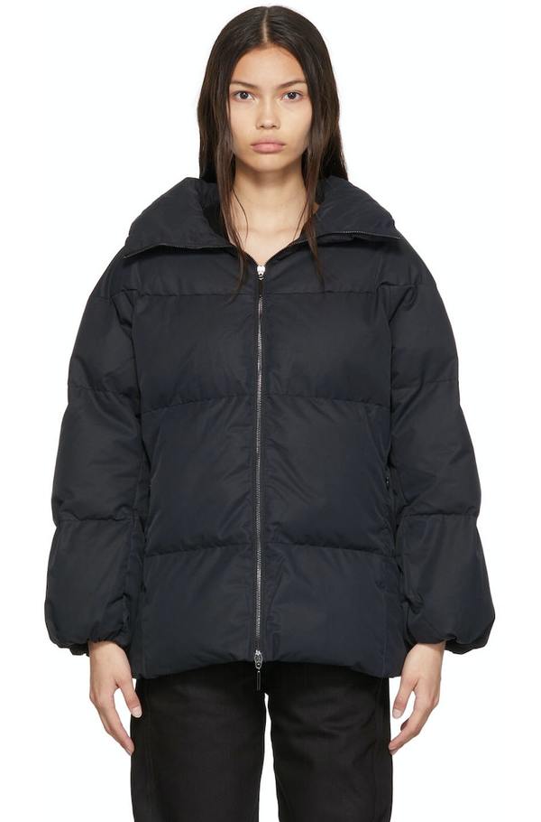 スタジオニコルソン（PADDED LINER COAT DARK NAVY） Studio Nicholson Insulated Basel Coat - Dark Navy | Garmentory