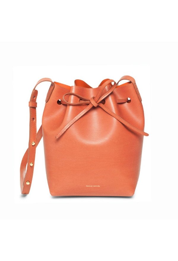 Mansur Gavriel Brandy/Brick Mini Bucket Bag | Garmentory display picture 2