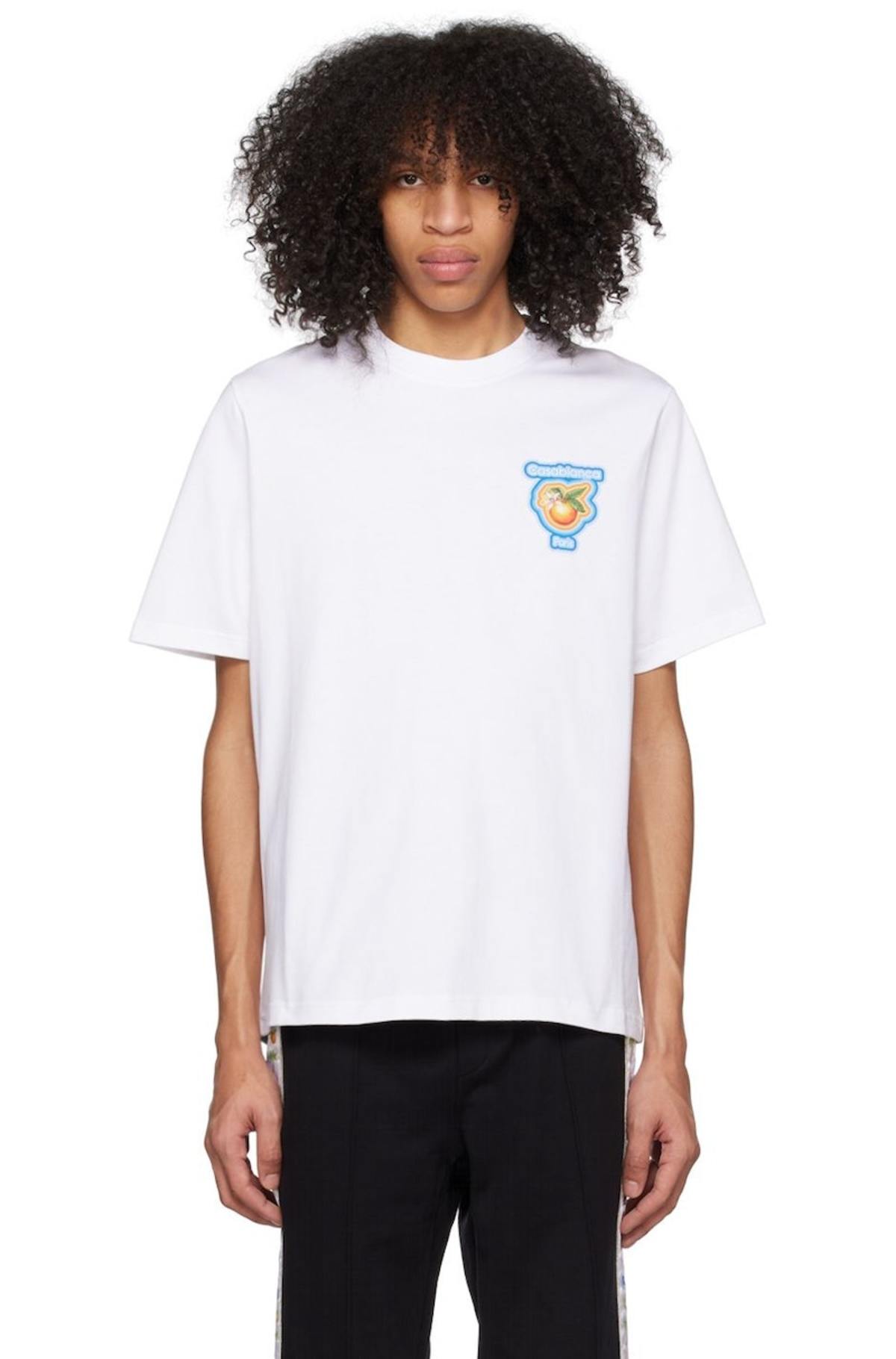 Casablanca Radiating Orange T-Shirt - White | Garmentory