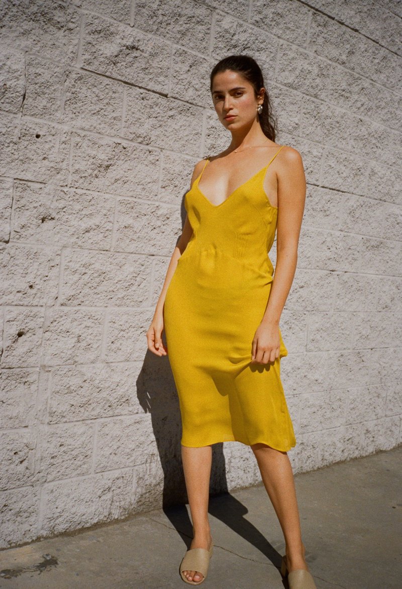 Araks Cadel Slip Dress - Marigold