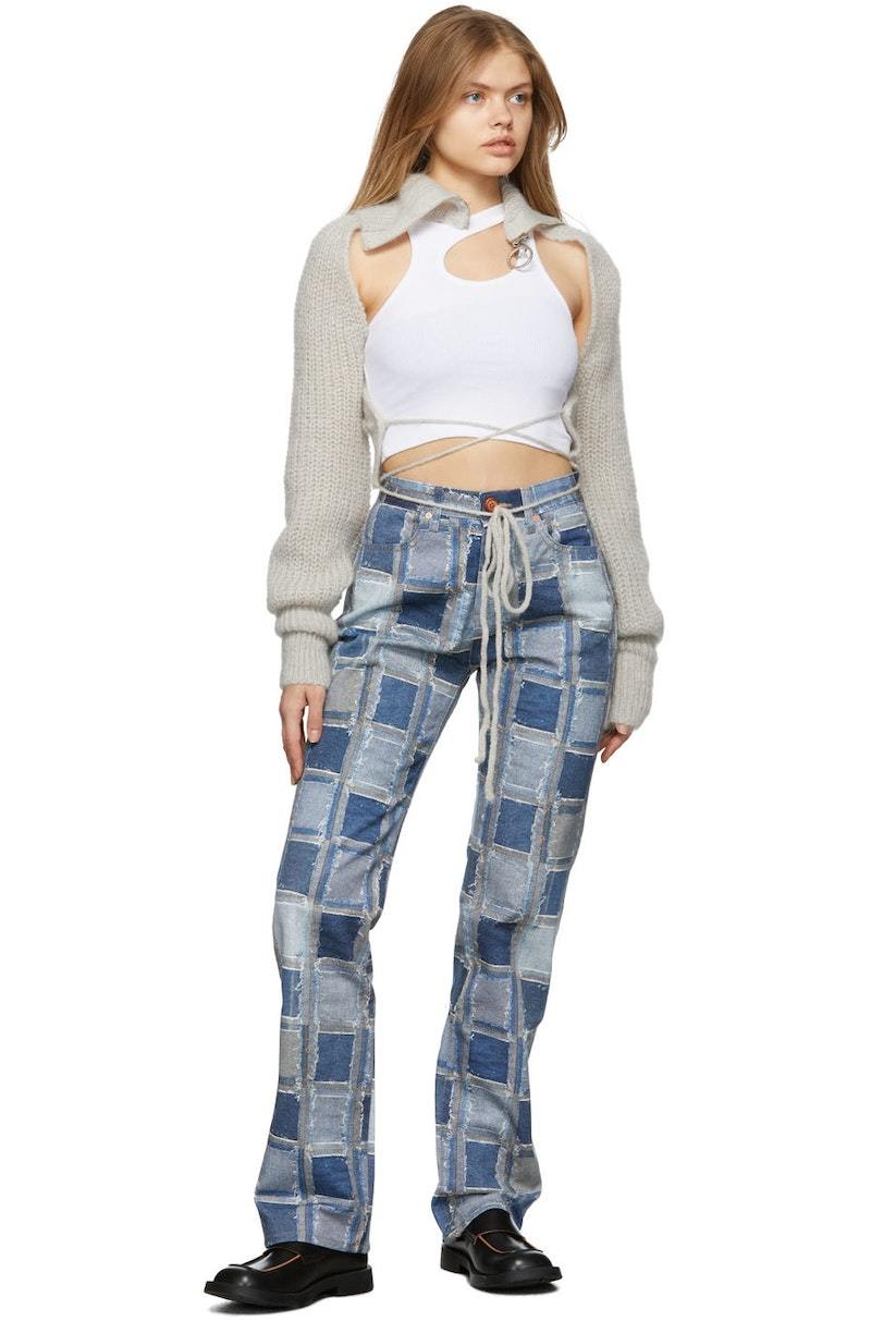 デニム・ジーパン ANDERSSON BELL Patchwork jeans Blue ANDERSSON BELL Patchwork Jeans - Blue | Garmentory