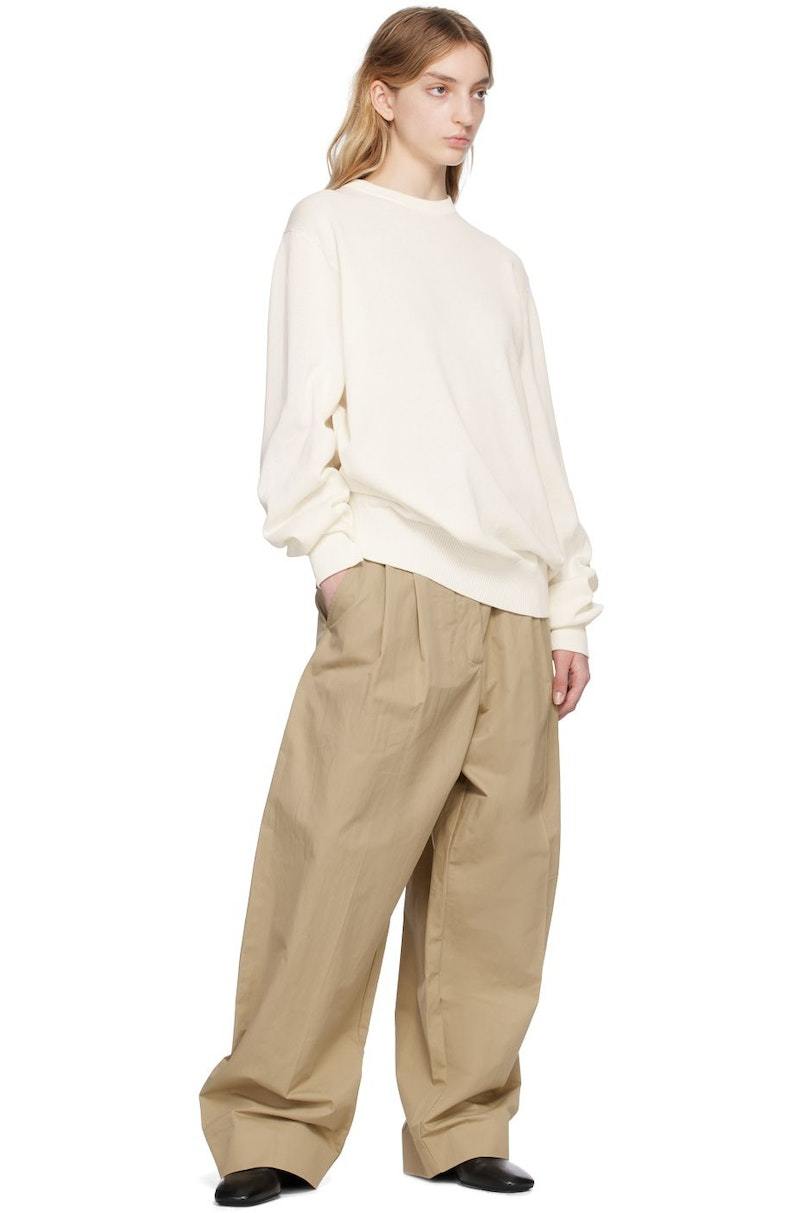 Studio Nicholson Beige Nika Trousers - Corn | Garmentory