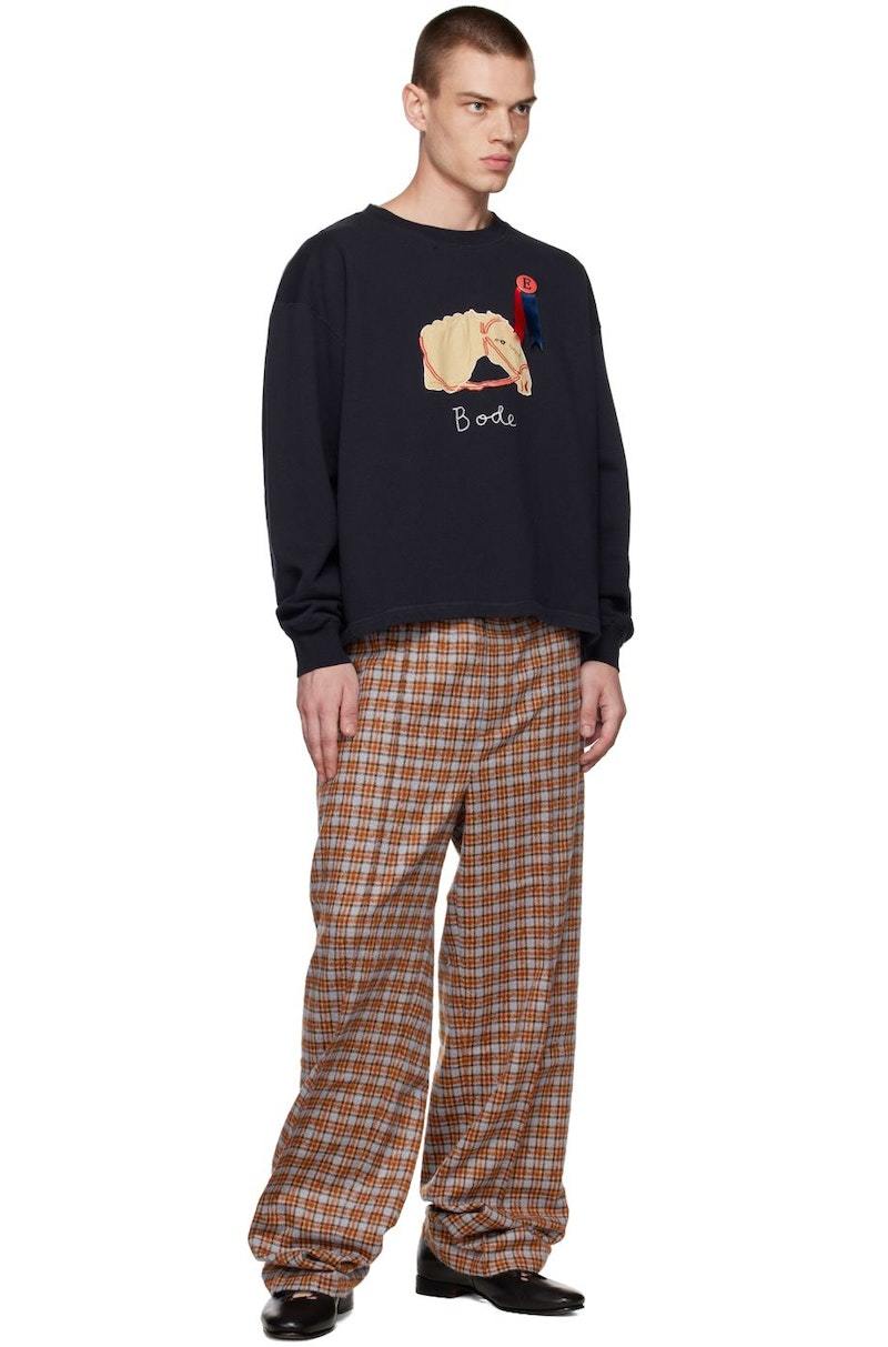 Bode Pony Sweatshirt - Midnight | Garmentory