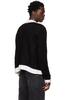 ANDERSSON BELL Black & White Zip Cardigan - Black - Thumbnail 3