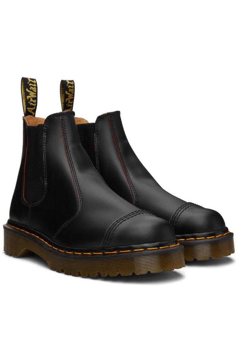 Martens Black 2976 Vintage 'Made In England' Chelsea Boots