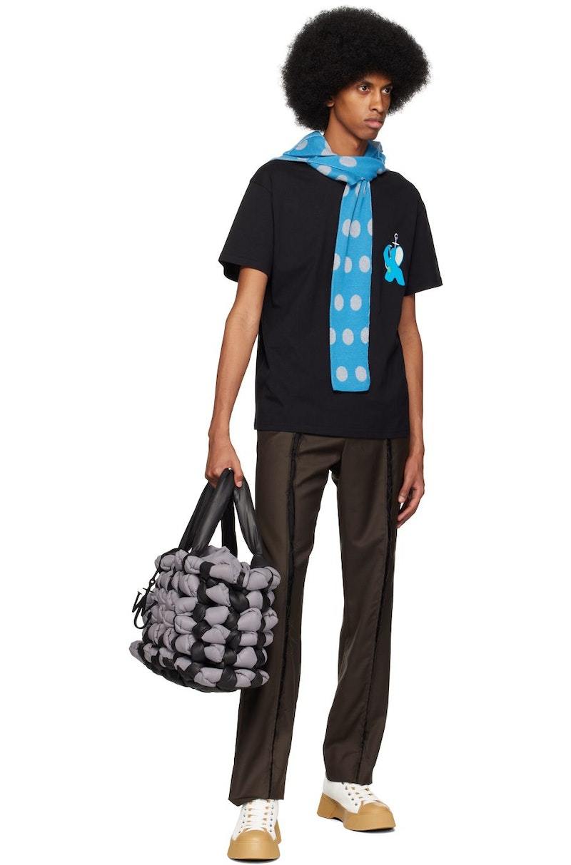 トートバッグ J W ANDERSON Noted Tote Bag Black Gray HB0514FA0237904 HB051 JW ANDERSON Large Knotted Tote - Black/Gray | Garmentory