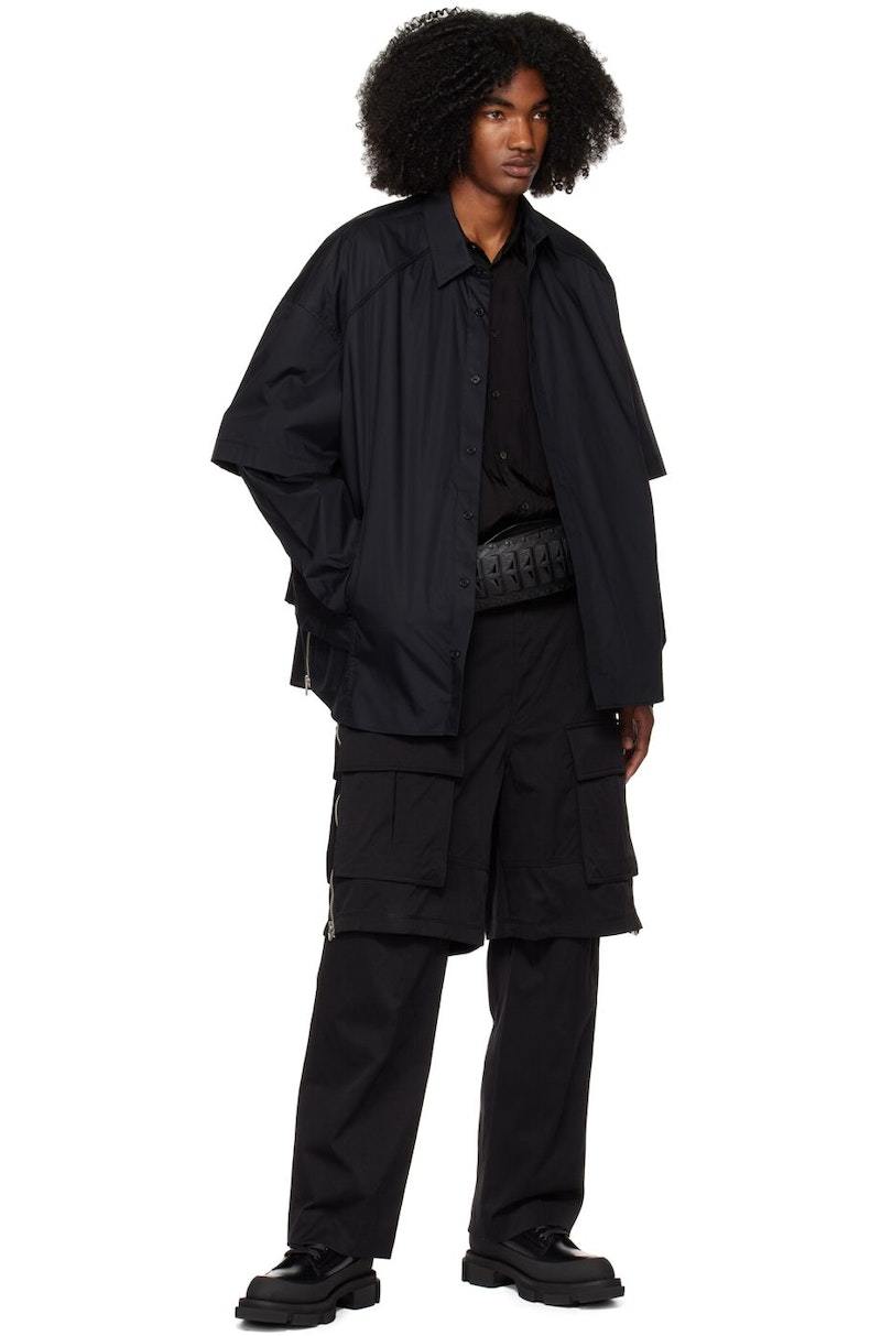 Juun.J Layered Cargo Pants - Black | Garmentory