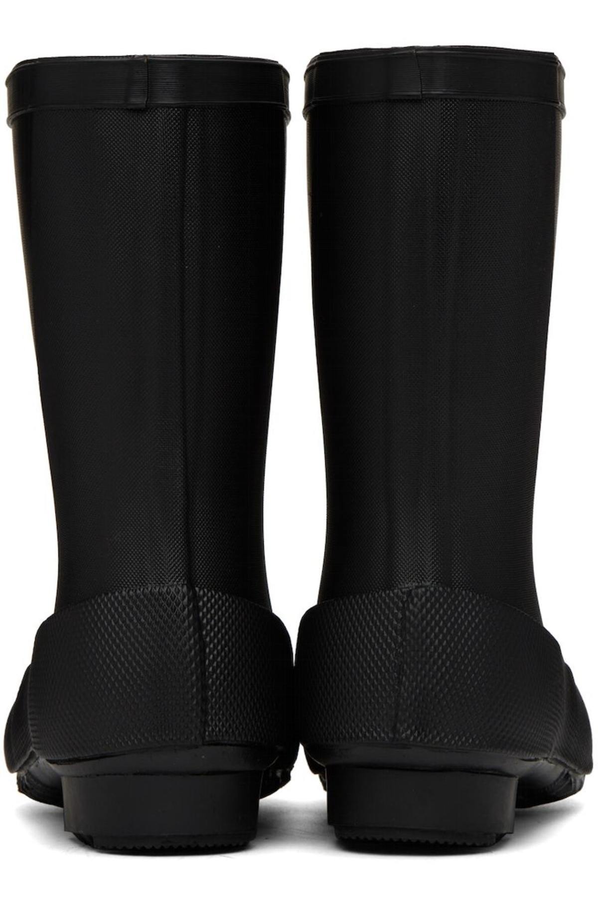 UNDERCOVER Black Lace-Up Rain Boots Big kids main image 2
