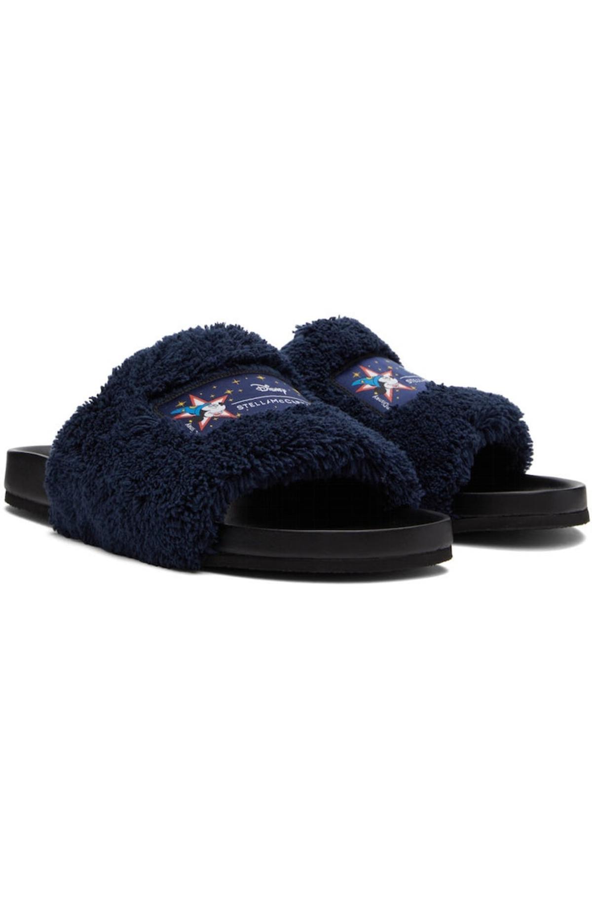 STELLA MCCARTNEY Fantasia Mickey Vesta Slides - Navy 