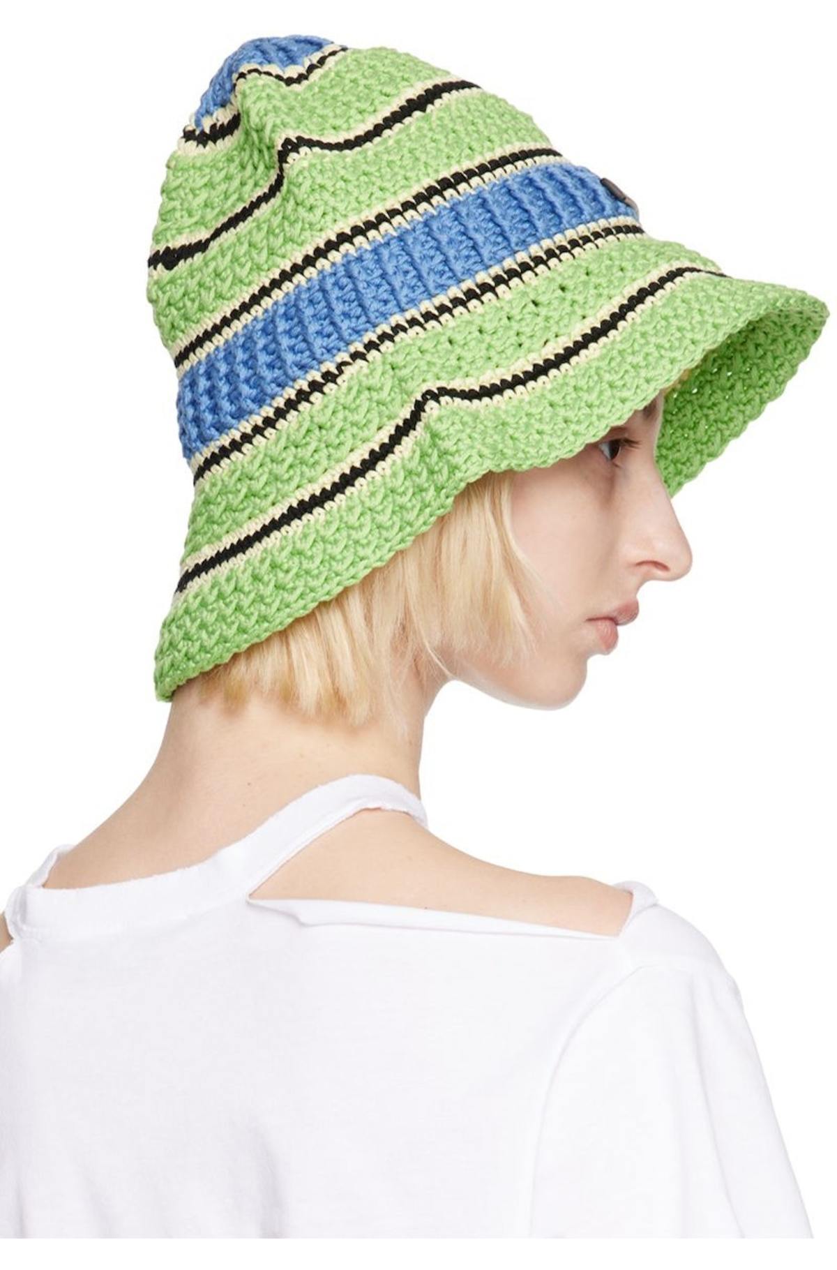 STELLA MCCARTNEY Logo Bucket Hat - Green | Garmentory