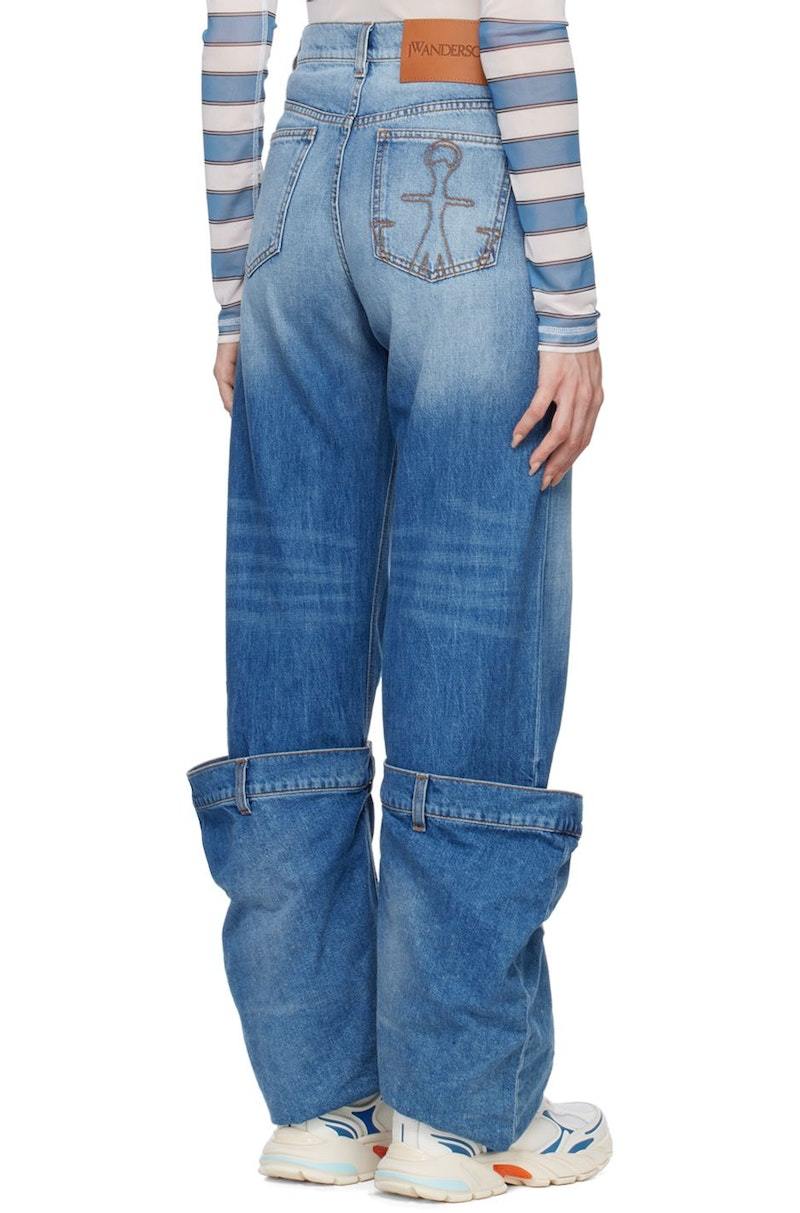 JW Anderson Blue Bucket Jeans | Garmentory